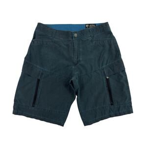 Kuhl Shorts Men’s 36 Kaptiv Vintage Patina Dye Cargo Gorpcore Hiking Blue Teal